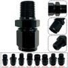 AN4 AN6 AN8 на 1/4NPT 1/2NPT 1/8 NPT 3/8NPT Внутренняя резьба с врезным кольцом Поворотный к адаптеру с наружной резьбой Соединитель Прямой Фитинг для шланга Черный