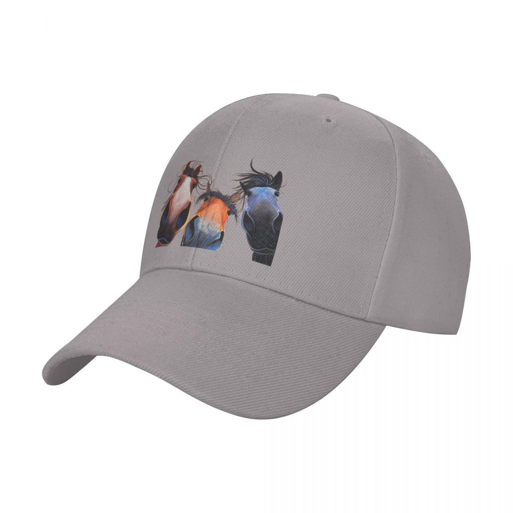 HaPPY HoRSe PRiNT ' WHo LeFT THe GaTe OPeN ? ' BY SHiRLeY MacARTHuR Baseball Cap Beach Outing Golf Hat Man Caps Male Women's