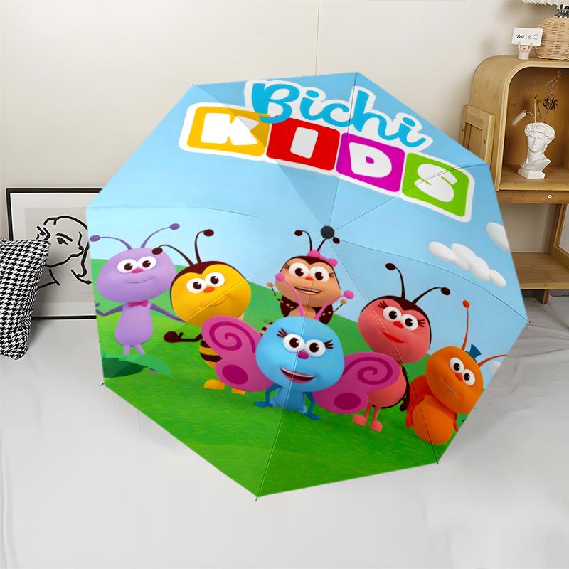 1pc BichiKIDS Umbrella, Sun Protection, And UV Shielding. It Has Eight Sturdy Ribs for Outdoor Use And Perfect Gift