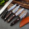 Butcher Boning Knife Hand Forged Blade Stainless Steel Kitchen Knives Wood Handle Utility Chef Knife Cleaver Meat Fish Kitchen