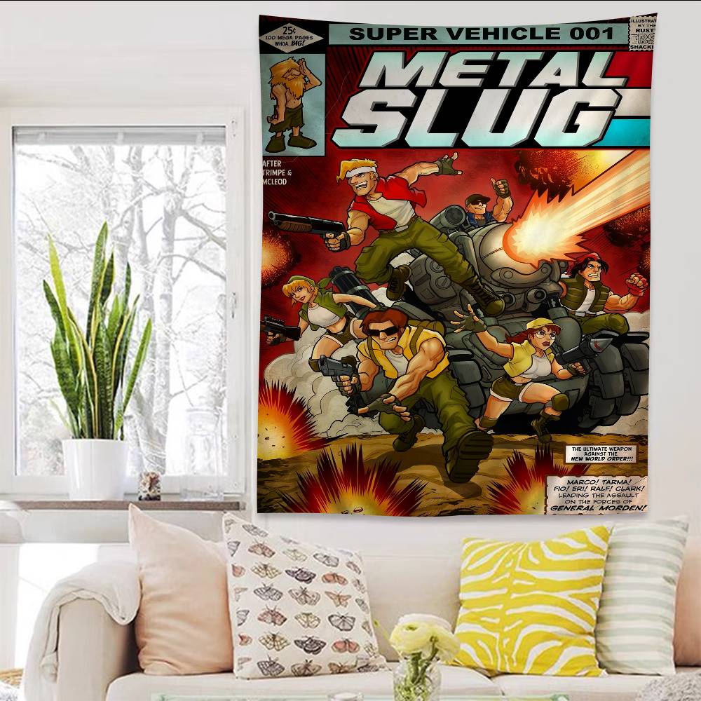 Game Metal Slug Hanging Bohemian Tapestry Hanging Tarot Hippie Wall Rugs Dorm Japanese Tapestry