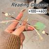 Безободковые очки для чтения в металлической оправе, с блестящими стразами, защищающие от синего света, сверхлегкие компьютерные очки +100~+400