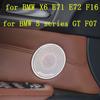Car Stereo Speaker Door Sticker Cover For BMW X6 E71 E72 5 Series GT F07 Stainless Steel Trim Car Styling Auto