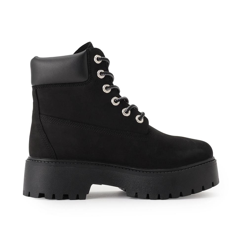 Timberland Женские 6-дюймовые ботинки на платформе Черный нубук A5rh5
