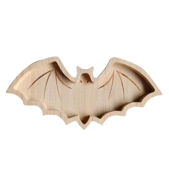 Подносы для сервировки на вечеринку в честь Хэллоуина, тыква, привидение, череп летучей мыши, конфеты, закуски, десертные тарелки, деревянная фермерская тарелка, столовые приборы для вечеринки в честь Хэллоуина