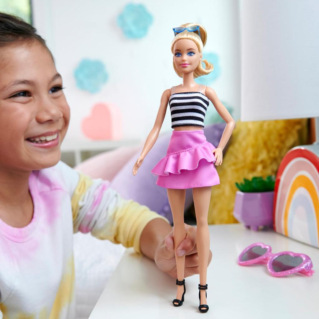 Кукла/домик Барби Барби 65 Fashionista Border Top Dress Up от 3 лет и старше, розовая HRH11