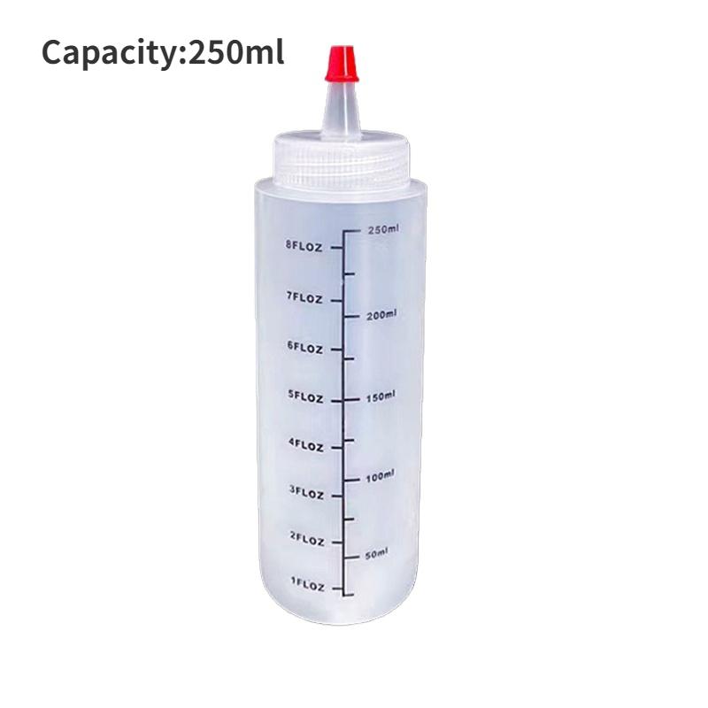 120/250/450ml Sharp-pointed Squeeze Sauce Bottle Ketchup Bottle Salad Dressing Squeeze Bottle Single-hole Squeeze Gravy Boats
