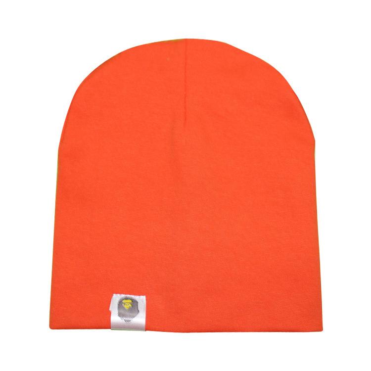 Новая детская уличная танцевальная хип-хоп шапка хлопковая шапочка весна осень малыша шапка для мальчиков и девочек зимняя теплая однотонная полосатая детская шапка