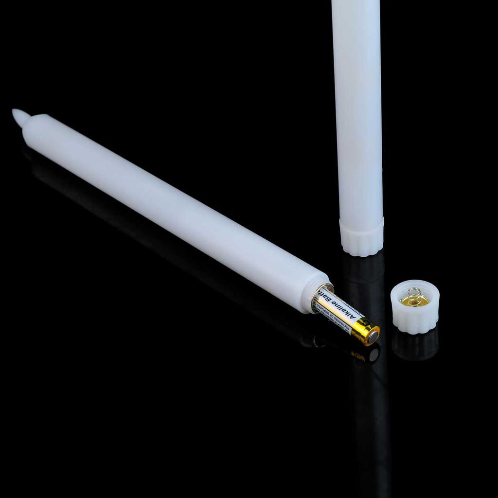 3 or 6 Pieces Short Or Long Flameless Wedding Decorative Taper Candles,6.5 /10 Inch Battery Powered Christmas Home Decoration