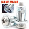 4pcs M4 M5 M6 M8 Petal Rivets Nut Expansion Screw Fasteners Petal Shape Metal Rivet Nut Bolt Set Hollow Wall Fixing Pop Screws