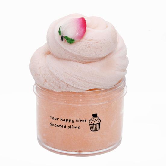 70 мл Цветная глина Игрушка Мягкая Кристальная Грязь Тянущаяся Нелипкая Облачная Снятие Стресса Новинка Игрушка Сделай Сам Изготовление Фруктовый Слайм Игрушка Декомпрессионная Игрушка Детская Игрушка Подарок