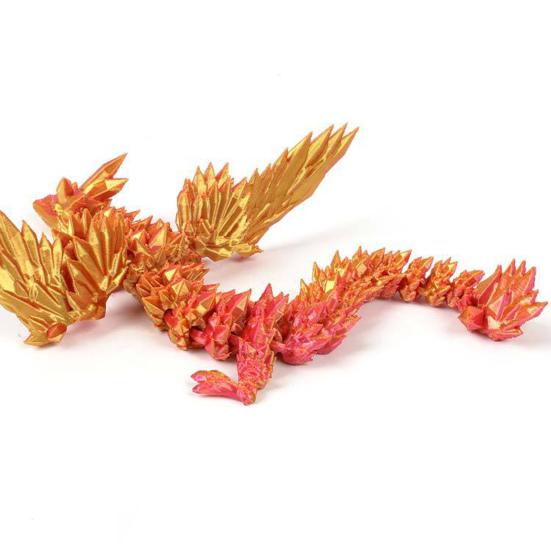 3D-печатная фигурка летающего дракона с подвижными суставами, красочная фигурка дракона, шарнирная модель крылатого дракона, игрушка-фиджет, настольное украшение, орнамент