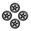 4PCS RC Rally Tires 17mm Rugged Plastic 1 8 RC Car Wheel Tyres for Entertainment Black