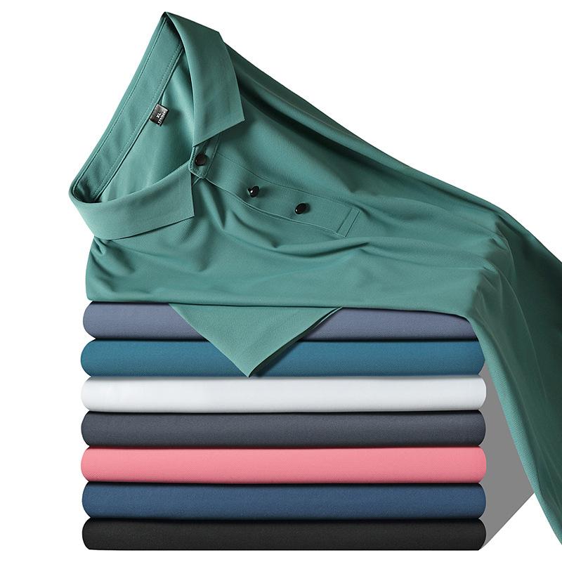 Мужские летние повседневные рабочие рубашки-поло с короткими рукавами Тактическая футболка с 3 пуговицами Футболки для тренировок Быстросохнущие влагоотводящие спортивные поло для гольфа с воротником