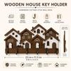Wood House Key Holder 2D Flat Wall Key Rack New Decorative Key Hanger  Living Room Decor