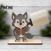 Halloween Paper Towel Holder 2Pcs Holder, Cartoon Animal Tabletop Roll Dispenser, Wooden Creative Holiday Desktop Decor Tissue Stand for Kitchen