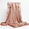 90 * 90cm New Silk Scarf Women'S Spring And Summer Decorative Scarf Sunscreen Travel Shawl Autumn And Winter Scarf Thin Edition