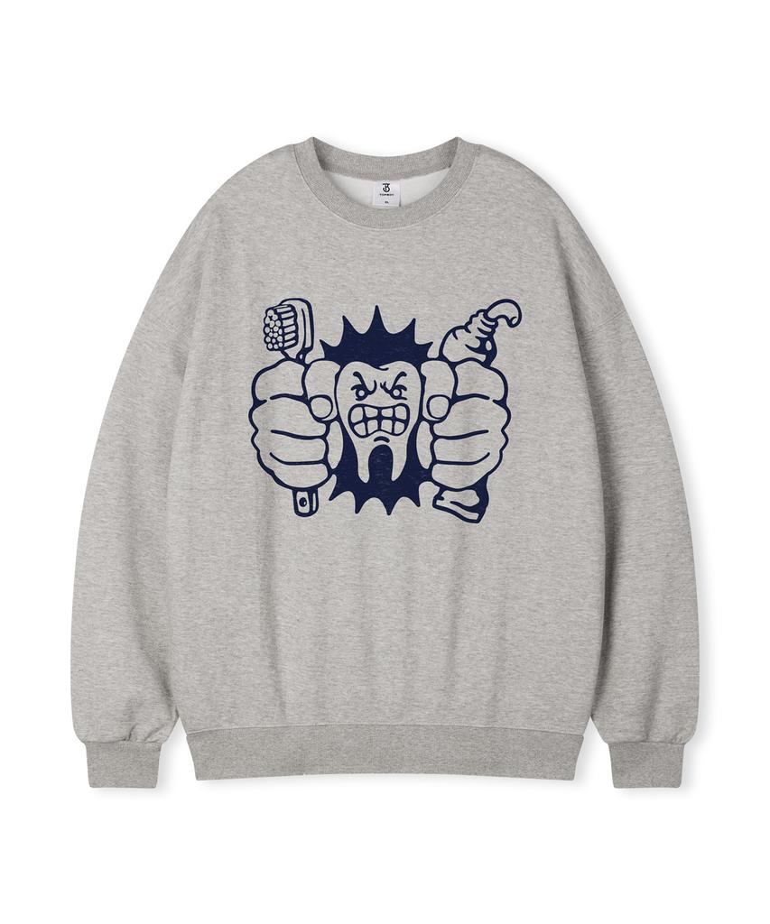 TOPBOY Dentist Oversized Printed Sweatshirt