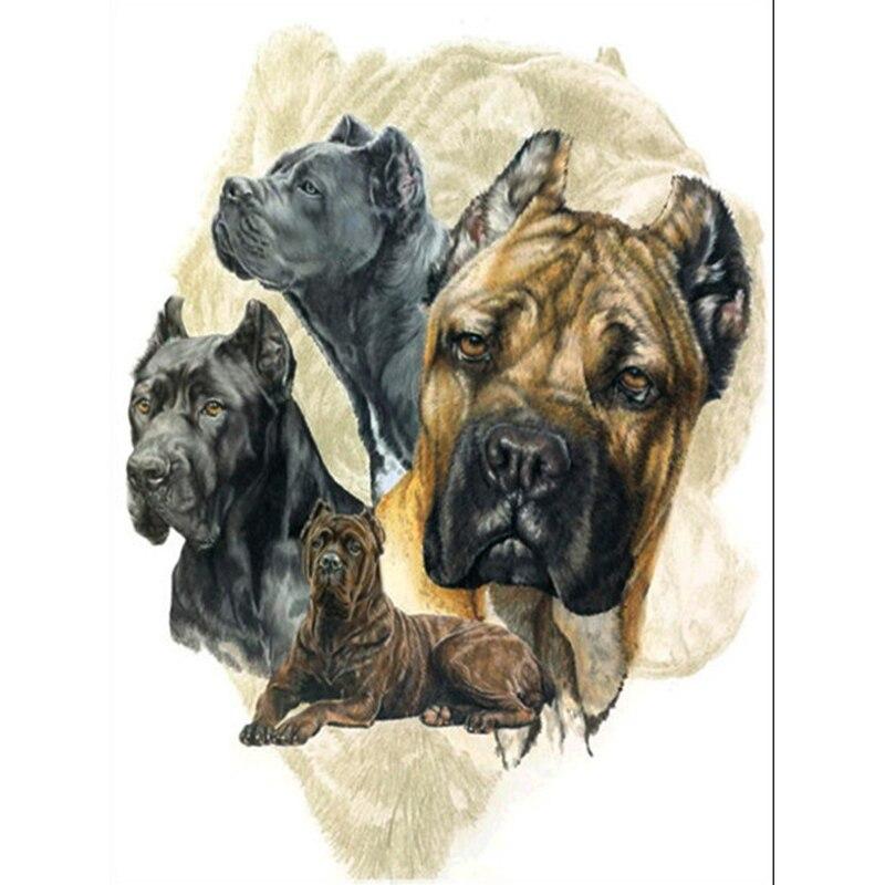 Новый DIY 5D Алмазная вышивка с изображением собаки, вышивка крестиком, пейзаж, алмазная живопись, полная квадратная круглая дрель, мозаика, домашний декор, подарок