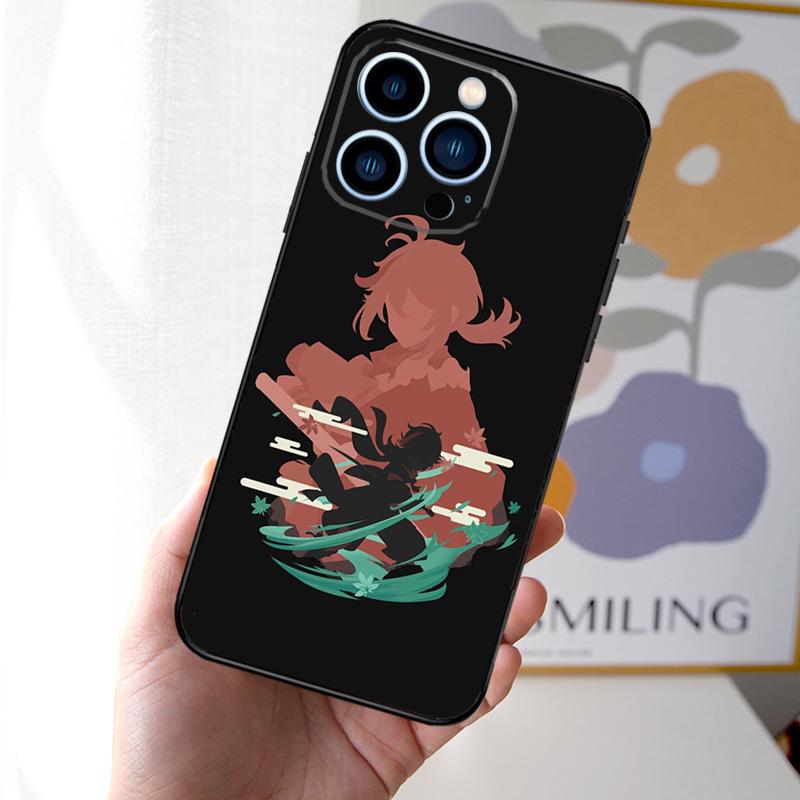 Kazuha Genshin Impact Game Phone Case For iPhone 16 15 14 Plus 13 12 11 Pro Max Mini X XR XS Max 7 8 Soft Cover
