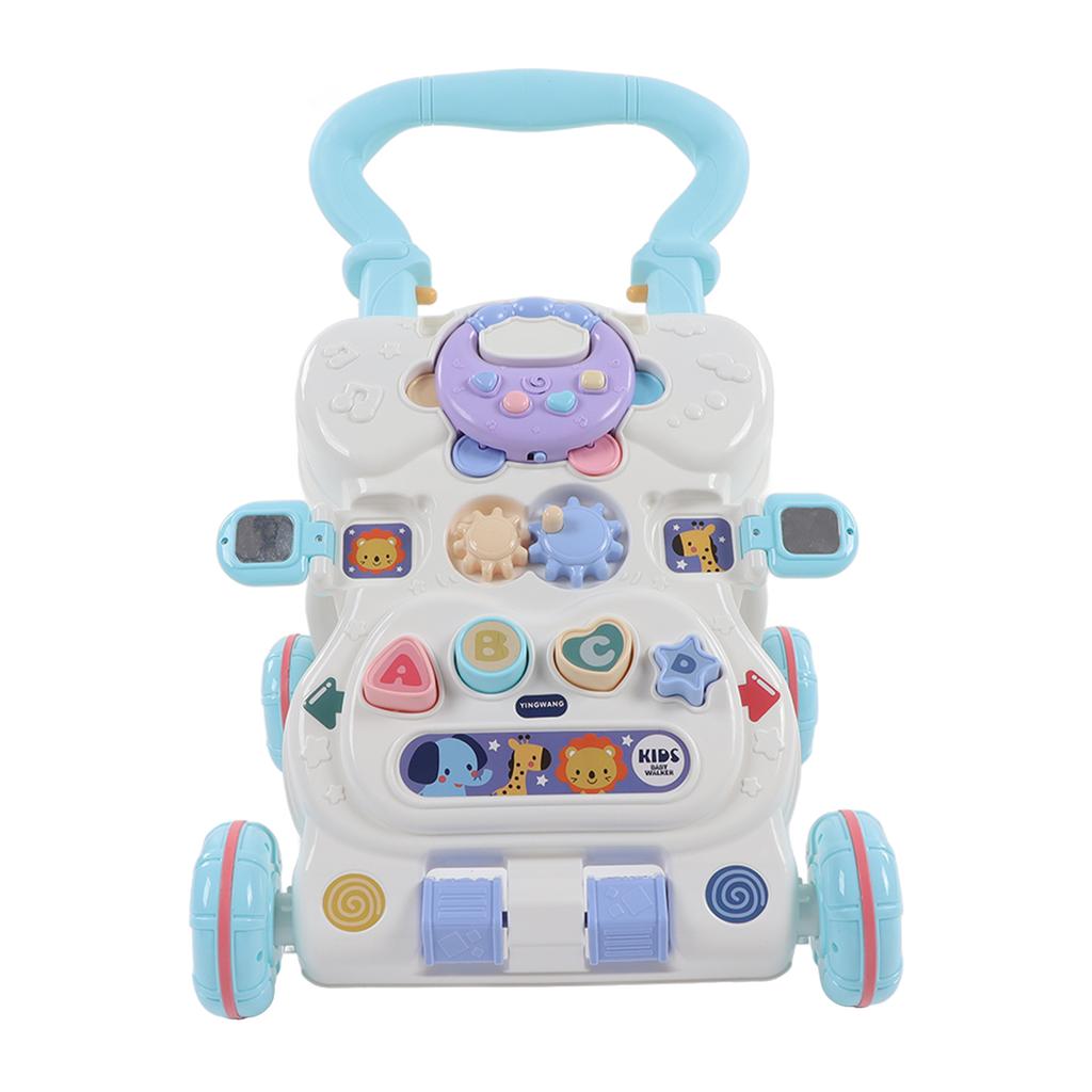Baby Walker Comfortable Handle Speed Control Wheels Rollover Prevention Toddler Stand Walk Learning