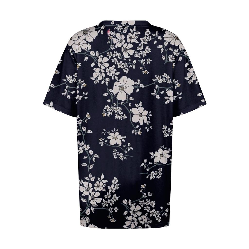 Женские топы больших размеров, шорты с рукавами, рубашки с V-образным вырезом, повседневная одежда, топы с принтами