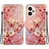 Чехол-книжка из искусственной кожи ручной работы для Honor 400/Honor 400 Pro/Honor 400 Lite Lite, противоскользящий, противоударный чехол с ремешком на запястье и дизайном в виде сердца/розы/кошки