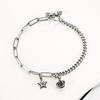New Trendy Cuban Chain Women Bracelets Classic S925 Silver Crown Pentagram Do Old Bracelet Bangles For Women Luxury Jewelry