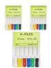3boxes,6Pcs/Box Dental K Files 21mm/25mm Hand Use Files Stainless Steel Root Canal Files Dentistry Endodontic Instruments