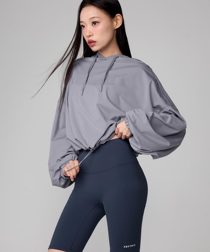 XEXYMIX High Tension Loose Fit Crop Hoodie Xtfhd50J3