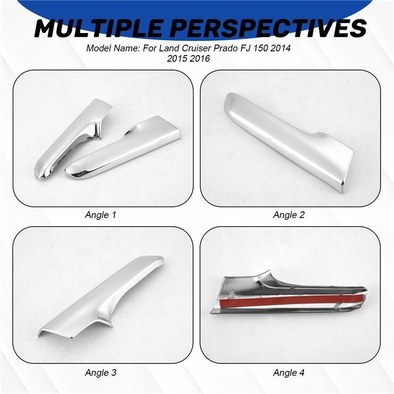 For Toyota Land Cruiser Prado FJ 150 2014 2015 2016 ABS Chrome Interior Door Handle Cover Trims Protection Sticker