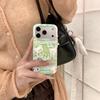 **Индивидуальный чехол для телефона в виде медведя с четырехлистным клевером и магнитной подставкой для iPhone 17/16 Pro Max/15 Pro**