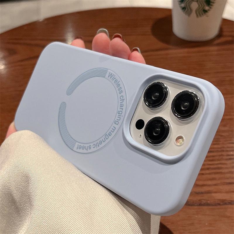 Для Magsafe Жидкие силиконовые чехлы для телефонов для iPhone 16 14 12 13 11 15 Pro Max 16 Plus Ударопрочная магнитная беспроводная зарядка Чехол