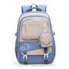 Color Matching Trendy Nylon Travel Backpack Lightweight Schoolbag Gift Kids
