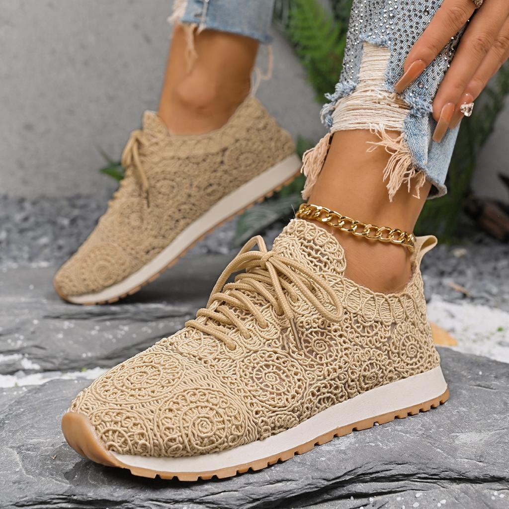 Европейская и американская внешняя торговля большой размер 2025 весна новые туфли из ткани с пайетками спортивные и повседневные женские туфли с мелким вырезом на плоской подошве rou