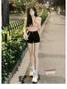 Джинсовые шорты с высокой талией Leg Queen - Женские утягивающие шорты-бермуды А-силуэта для весенне-летнего сезона 2022