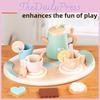 Tea Afternoon Wooden Cookies Cups Tableware Set Children Toys For Role Playing