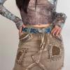 Rhinestone Y2k Jeans Belt Sweet Women's Waist Belt Fashion Butterfly Buckle Waist Belt  Daily