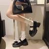 French High Heel Jk Muffin Thick Heel Bow Lolita Single Shoes Platform Mary Jane Small Leather Shoes Women 2025 Summer