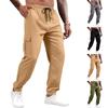 Мужские повседневные, многокарманные, свободные, прямые, штаны-рабочие, мужские спортивные брюки для активного отдыха