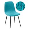 Velvet And Jacquard Short Back Chair Cover Bar Seat Covers Dining Covers Chair Stretch Dust Cover For Home Hotel Bar Wedding