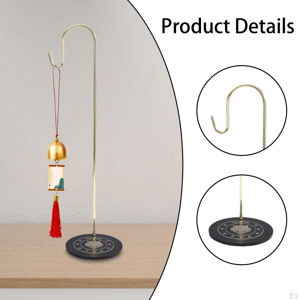 Desktop Wind Chime Holder Calligraphy Brush Hanger Decorative Hanging Stand for Living