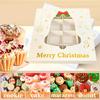 1Pcs Chocolates Cake 16 Grids Christmas Candy Box Window Box Packing Box Baking Gift Box