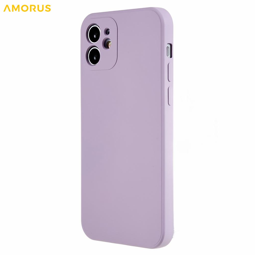 For iPhone 12 Case Precise Cutouts TPU Fiber Lining Shockproof Phone Cover