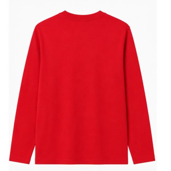 T-shirt Manches Longues enfant uni 100% Coton - Rouge