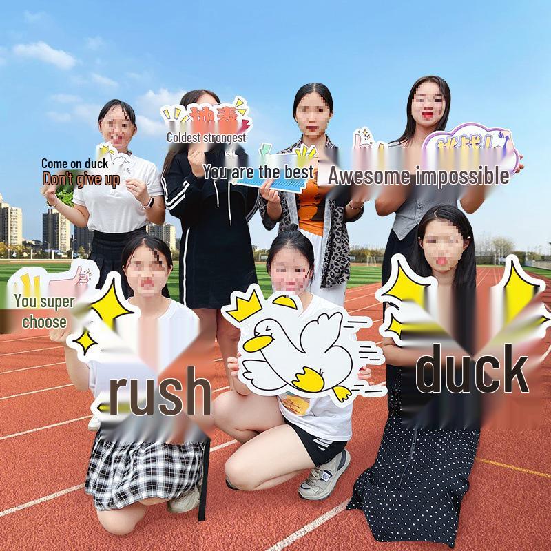 Custom Cheer Signs & Pom-Poms for Sports Events & Team Photos