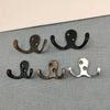 Towel Hat Bags With Screws Heavy Item Double Prong Robe Hook Coat Hook Home Hardware Cloth Hanger