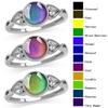 European & American Fashion Sweet Style Color-Changing Stone Wedding Ring