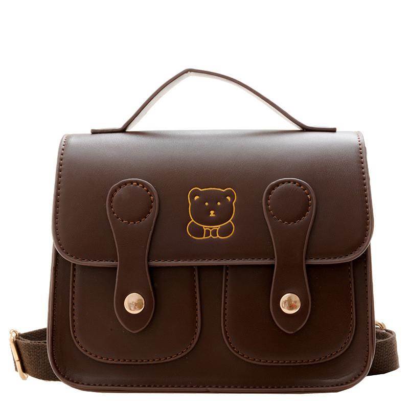 Сумка Медведь Детский Повседневный Рюкзак Материал ПУ С Ударопрочным И Дизайном Легкий