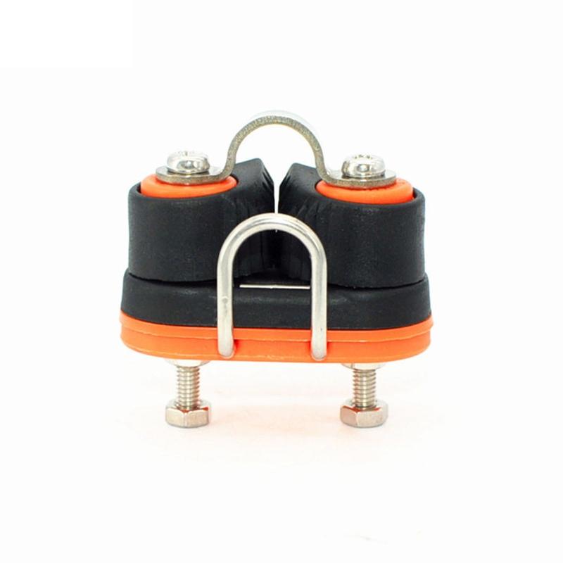 1Pc Double Row Kayak Ball Bearing Cam Cleat Pilates Equipment Marine Boat Fast Entry Rope Wire Clamp Fairlead Sailboat Yacht